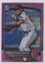2025 Bowman Chrome Prospects Mega Box Pink Mojo Refractor 141/199 Travis Bazzana