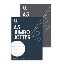 A5 Jumbo Jotter Lined Notepad/Notebook Office/School Stationary Ruled Paper Note