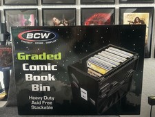 BCW Graded Comic Book Bin Storage Short Box - Black