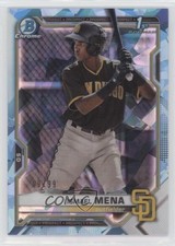 2021 Bowman Sapphire Edition Aqua Refractor 9/99 Ismael Mena #BCP-36 0z8v