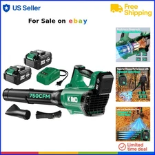 Cordless Leaf Blower Plastic 750 CFM 220 MPH Turbo Mode Lawn Patio Yard Clean