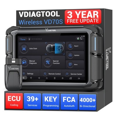 2026 VDIAGTOOL VD70S Bidirectional Car Diagnostic OBD2 Scanner Tool K*ey Coding 