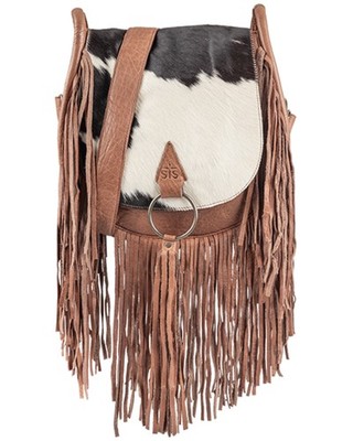 STS Ranchwear By Carroll Women's Indie Saddle Crossbody Bag Brown