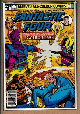 Fantastic Four (1961) # 212 UK Price (6.5-FN+) Galactus vs. Sphinx 1979