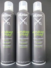 Rusk Working Spray Flexible Medium Hold Hairspray 10 oz Pack Of 3