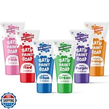 Tub Works  Bath Paint Soap Bath Toy, Classic 6 Pack  Non-Toxic 