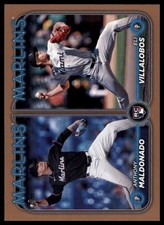 2024 Topps Update #US305 Eli Villalobos / Anthony Maldonado RCOM, Gold #/2024