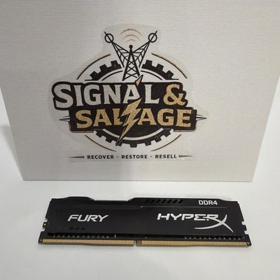 Kingston HyperX Fury 4GB DDR4 2400MHz CL15 Desktop RAM Hx421c14fbk2/8