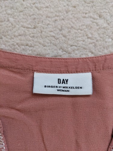 Day Birger Et Mikkelsen Women's Pink Nude Embroidered Summer Dress Size 34 UK6-8 - Picture 6 of 11
