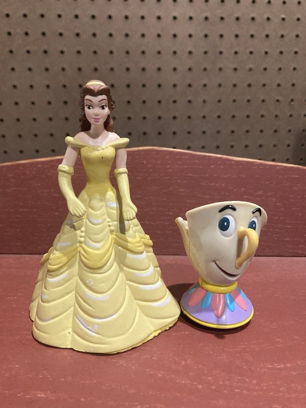 Vtg 1991 Burger King Kids Club Toys Disney Beauty and the Beast - Beast And Bell