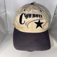Rare Vintage 90s Drew Pearson Dallas Cowboys Snapback Hat Cap Distressed 