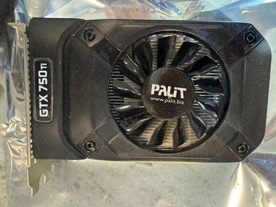 2 Gb DDR5 Grafikkarte PALIT GTX 750 TI   (2GB GDDR5) stormx oc 2048