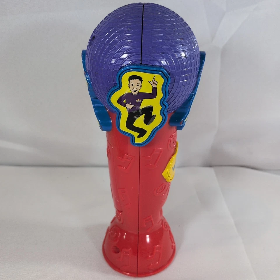 The Wiggles Sing With Me Microphone Music Player 2003 8 Songs Vintage TESTED - Image 4 of 4