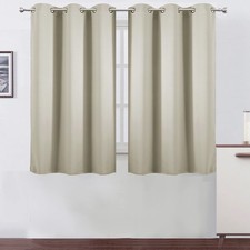 LEMOMO Light Beige Thermal Blackout 42"W x 63"L Pack of 2 ,
