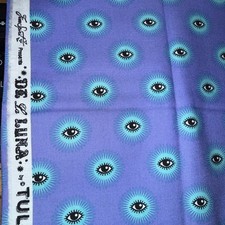 FQ Tula Pink DE La LUNA EYE SEE YOU Zombie Cotton Quilt Craft Fabric Haunted OOP