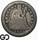 1851 Seated Liberty Dime