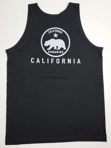 CALIFORNIA REPUBLIC Tank Top T-shirt Cali Palm Tree Streetwear Men's Vest New image 2