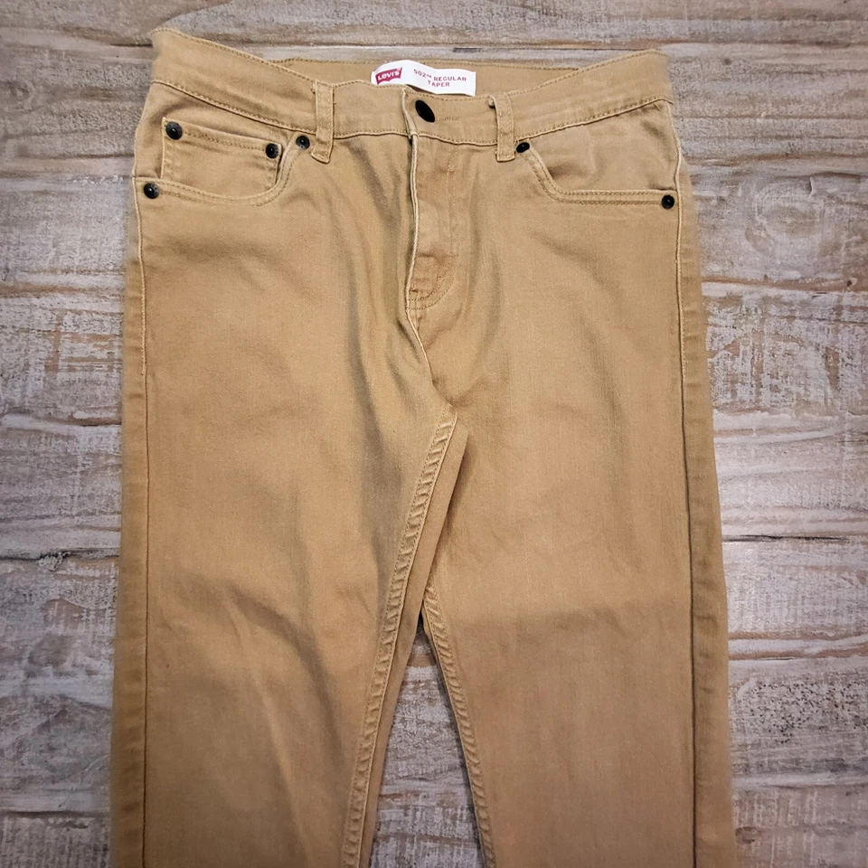 Jeans Levi’s 502 Niñas Talla 16 Tostados Reg 28x28 Regular Pierna Cónica Denim Foto 2 de 4
