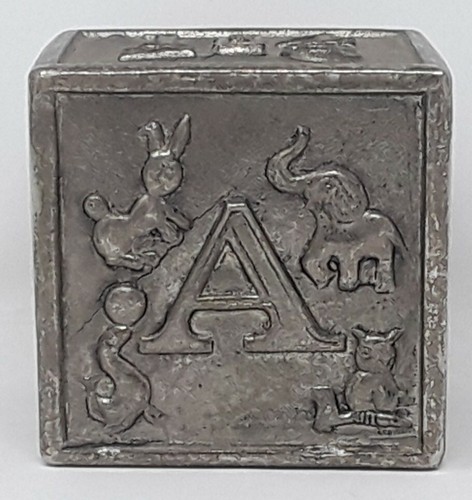 Vintage RAIMOND Child Keepsake Bank - Cube with Animals, ABC's & Numbers - Picture 4 of 9
