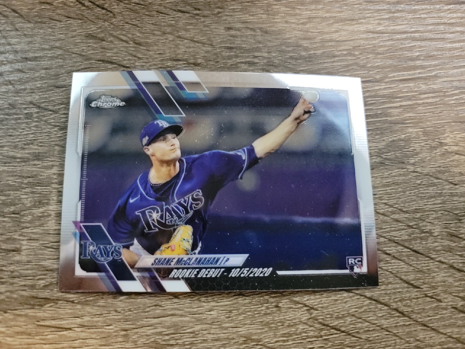 2021 USC85 Shane McClanahan Topps Chrome Update Baseball Rookie Debut RC Rays