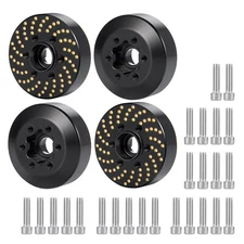FLYXM Brass Weights 9mm Wheel Hex Hub for 1/10 RC Crawler 1.9" 2.2" Wheels Rim