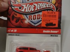 Hot Wheels Double Demon Fire Rods Series N9025 New NRFP 2008 Red 1:64