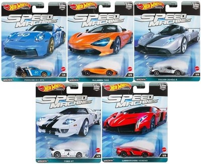 Hot Wheels Car Culture 2023 Speed Machines Set of 5 Cars FPY86-959A 1/64