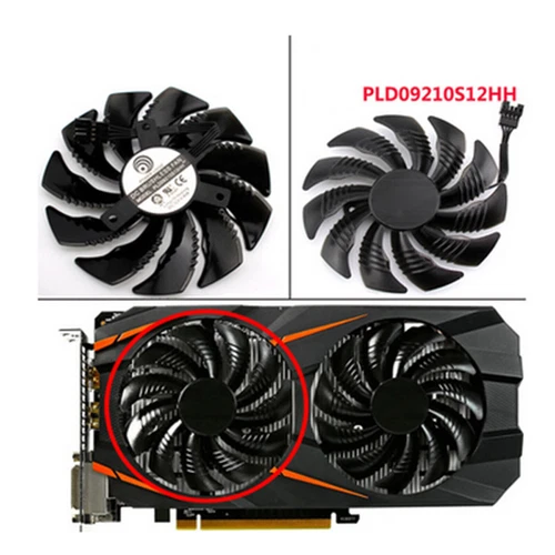 Für Gigabyte GTX 1060 1070 Repair Teile T129215SU / PLD09210S12HH Lüfter