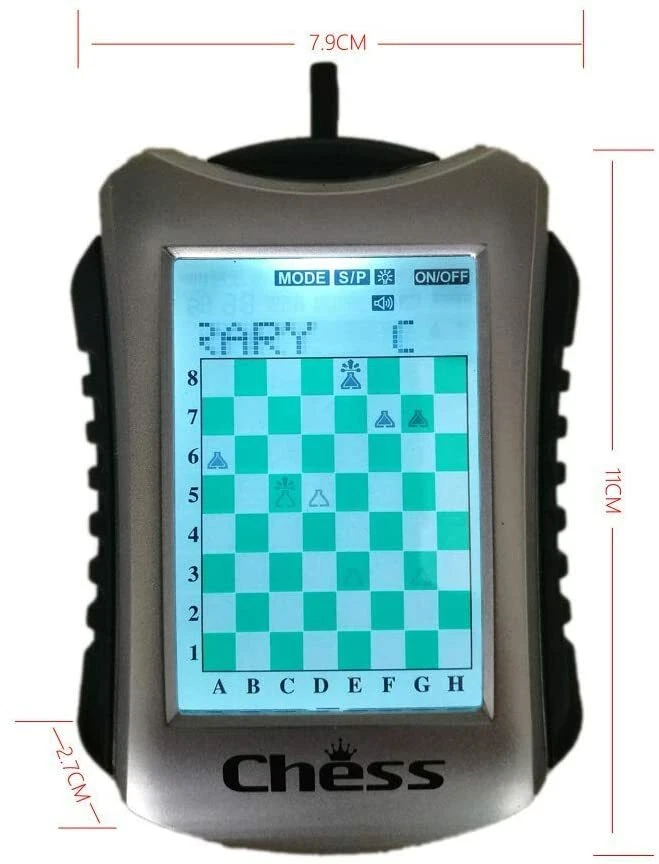 Juego de ajedrez electrónico con control táctil potable para que los niños aprendan y jueguen Foto 3 de 4