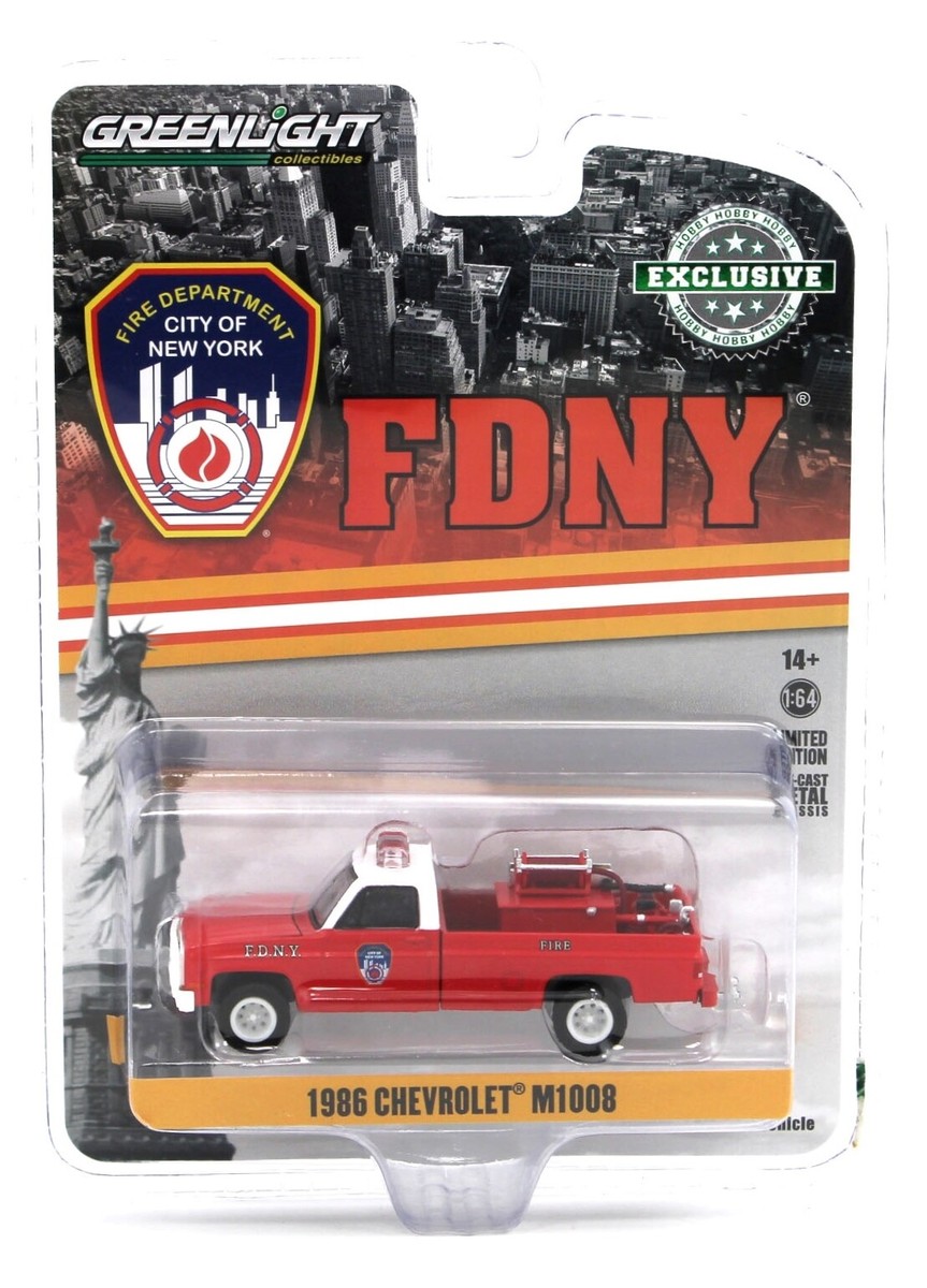 1:64 Greenlight *HOBBY EXCLUSIVE* 1986 Chevrolet M1008 FDNY
