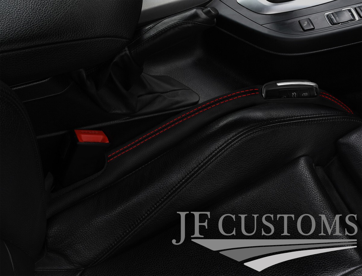 RED STITCH LEATHER 2X CAR KEY HOLDER PROTECTOR FOR MAZDA RX8