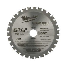 Milwaukee 5-3/8 in. 30 Teeth Ferrous Metal Circular Saw Blade MLW48-40-4070 New!