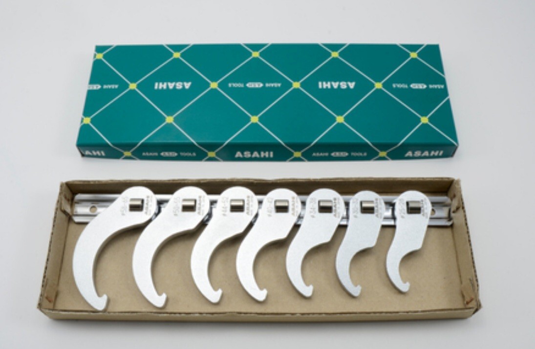 Hanson Spyder83 直接引き取り可 ASAHI 3/8 CROW FOOT WRENCH SET HOOK SPANNER TYPE VCKS370 | eBay