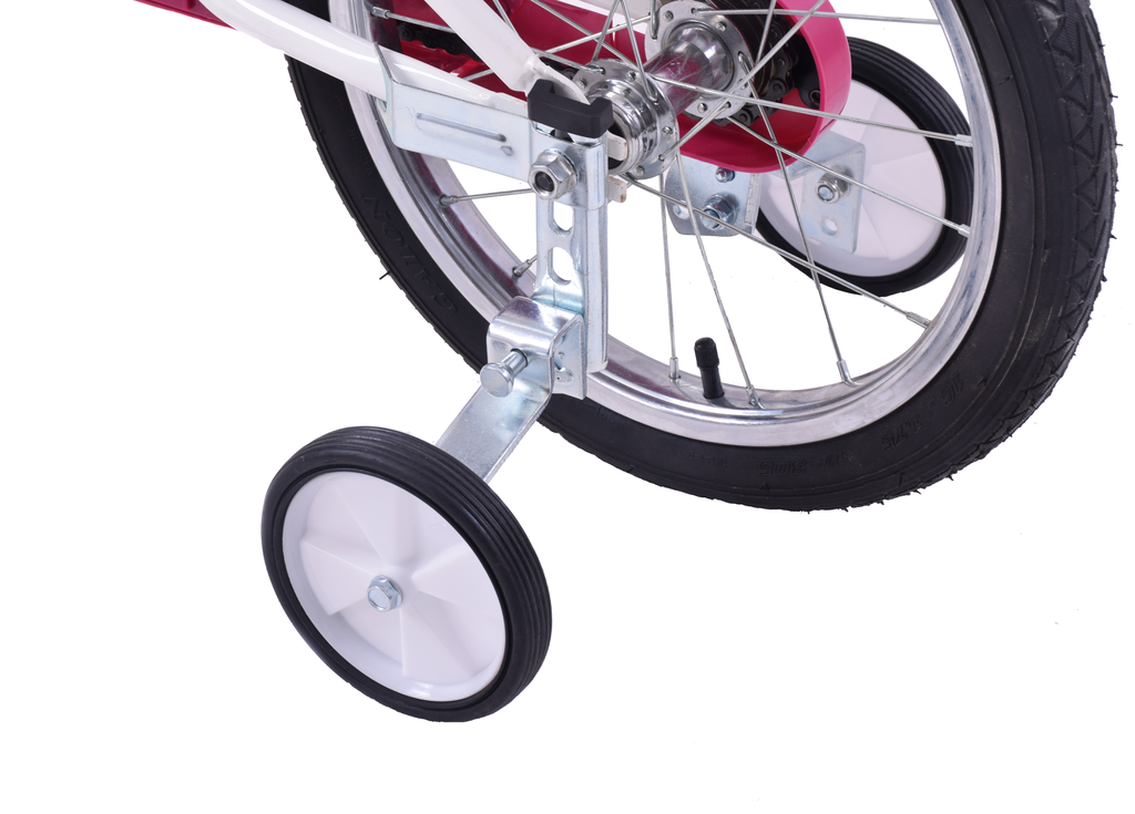 Ruote Allenamento Pieghevoli Per Bici Bambini – Stabilizzatori Bilanciamento Per Ruote 12-20”, Flip Up, Ammaco ST180