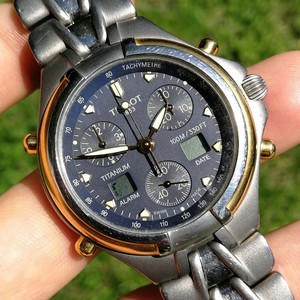 ALLARME Cronografo Tissot T670-TITANIO GOLD SAPPHIRE-ETA 251.285 - Swiss |  eBay