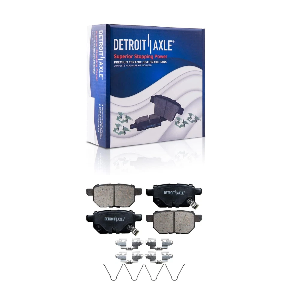 Rear Disc Rotors Ceramic Brake Pads Kit for Lexus CT200h Toyota Prius Plug-In - Image 4 of 4
