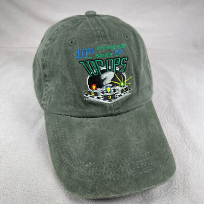 Top Ops Hat Mens One Size Green Strapback Cap WA Embroidered Classic
