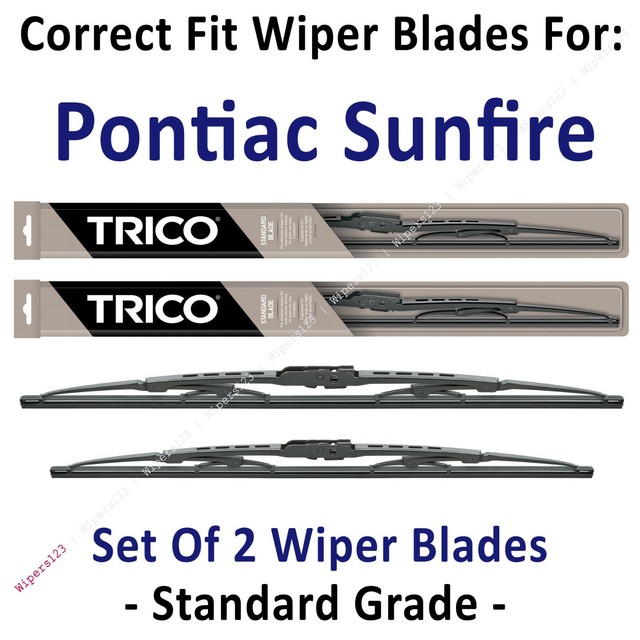 Wiper Blades 2Pack Standard fit 19952005 Pontiac Sunfire 30221/