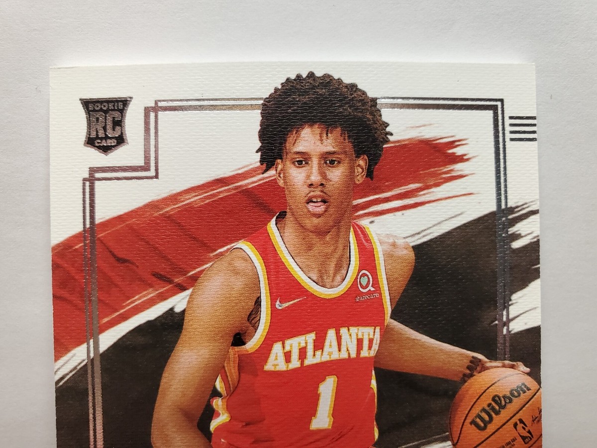 2021-22 Panini Impeccable Jalen Johnson Rookie Auto /99 RC On Card 