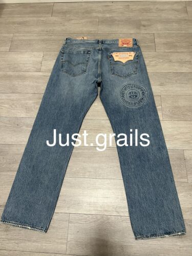 Stussy X Levi’s Jeans Embossed 501 New Ready To Ship Size 36