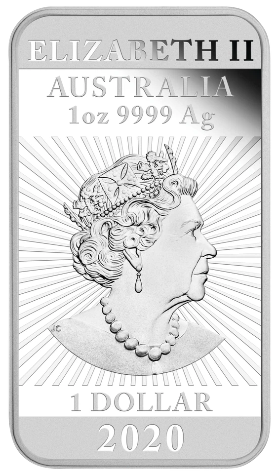 2020 DRAGON 1oz SILVER PROOF RECTANGULAR COIN AUSTRALIA 3,888 MINTAGE ONLY - Image 2 of 4