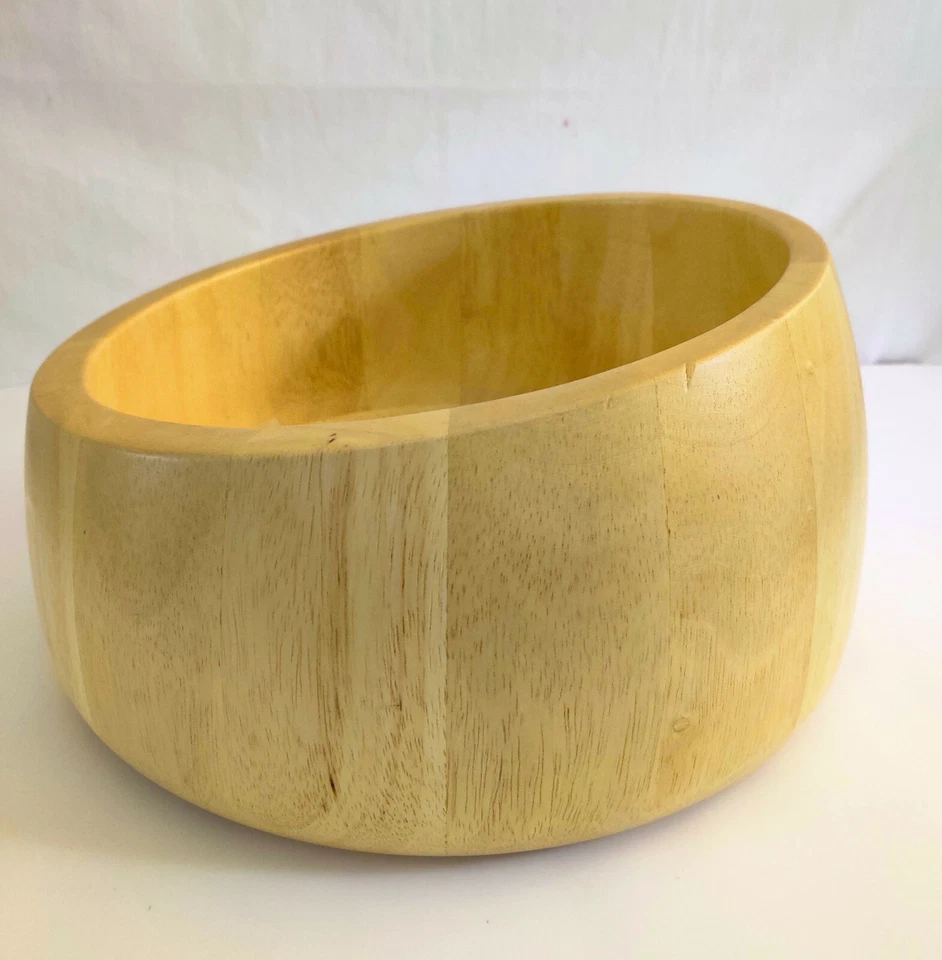 丹斯克木质高/低设计沙拉套装橡胶木 8 件 — 第 4/4 张图片