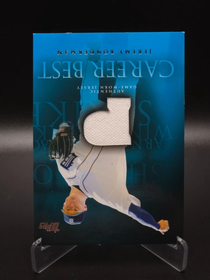 Jeremy Bonderman 2009 Topps Serie 1 Carrera de Béisbol Mejor Camiseta Tigres #CBR-JB Foto 3 de 4