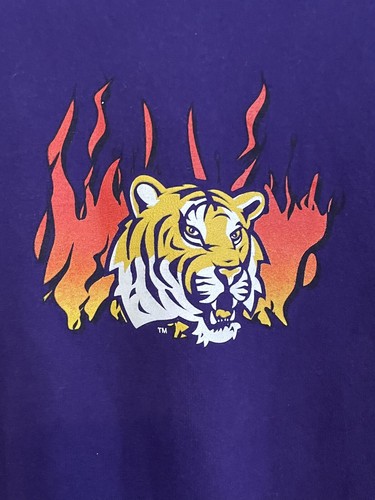 Vintage LSU Football Who’s Hot/Not Purple Shirt Alabama Florida Gators XXL USA - Picture 4 of 4