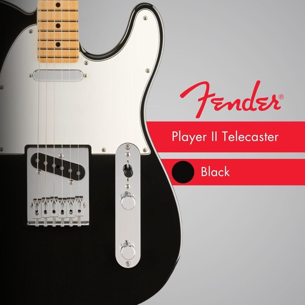 Fender Player II Telecaster Electric Guitar - Black with