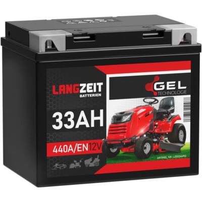 Langzeit Rasentraktor Batterie 33Ah 12V GEL Rasenmäher 26Ah 28Ah 30Ah 32Ah 35Ah