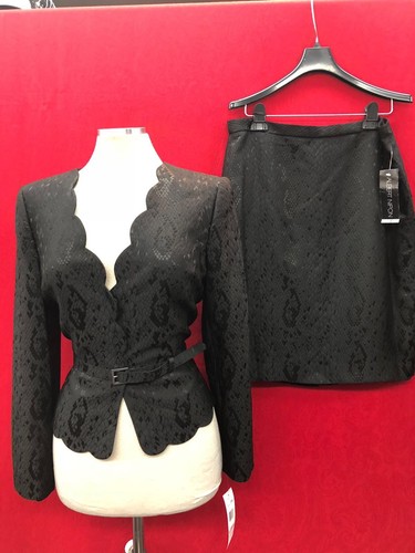 ALBERT NIPON SKIRT SUIT/SIZE 10/NEW WITH TAG/RETAIL JAQUARD - Picture 2 of 5