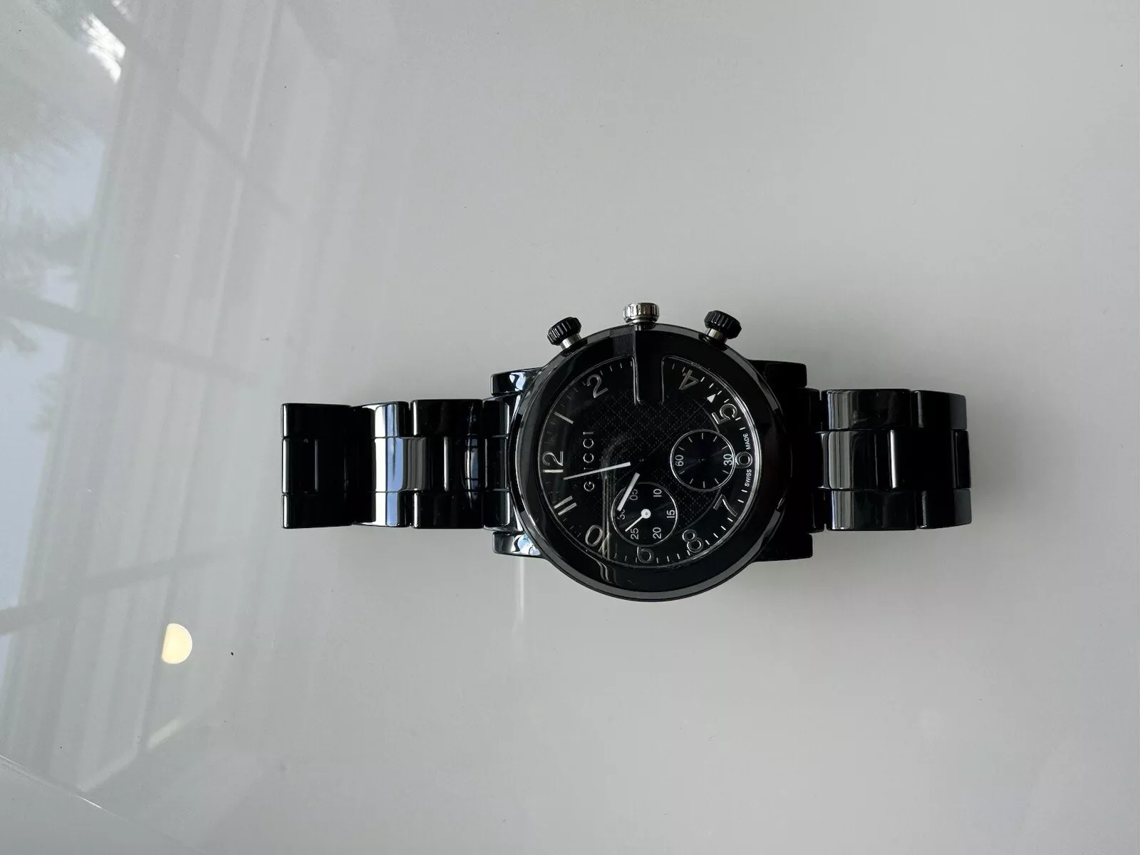 Montre chronographe Gucci « G Chrono » noire céramique