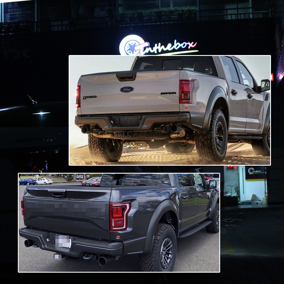 Smoked Red LED Strip Fender Marker Corner Lights For 17-up Ford F150 ...
