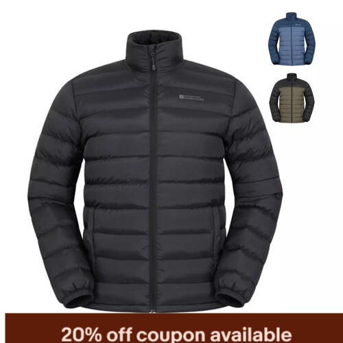 Mountain Warehouse Mens Padded Jacket Water Resistant Insulated Winter Coat